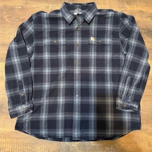 Carhartt 2XL Men's Blue Flannel Shirt
